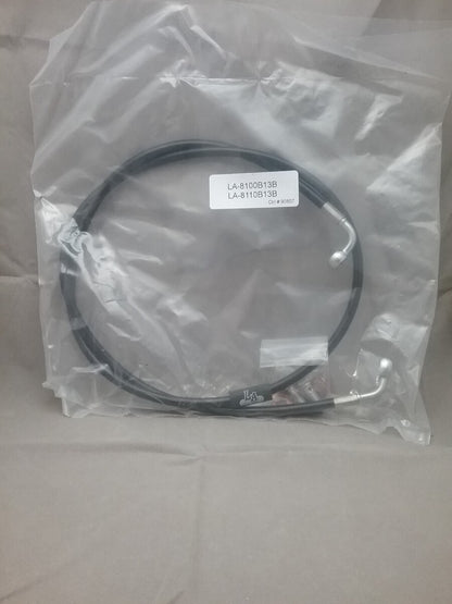 NEW LA CHOPPERS LA-8110C13B CLUTCH CABLE BLACK VINYL FOR 12"-14" APE HANGERS