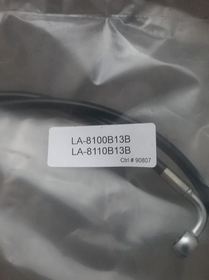 NEW LA CHOPPERS LA-8110C13B CLUTCH CABLE BLACK VINYL FOR 12"-14" APE HANGERS