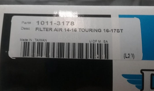 NEW DRAG SPECIALTIES 1011-3178 AIR FILTER - SEE DESCRIPTION FOR FITMENT