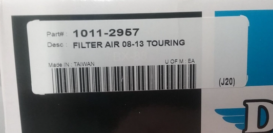 NEW DRAG SPECIALTIES 1011-2957 AIR FILTER - SEE DESCRIPTION FOR FITMENT