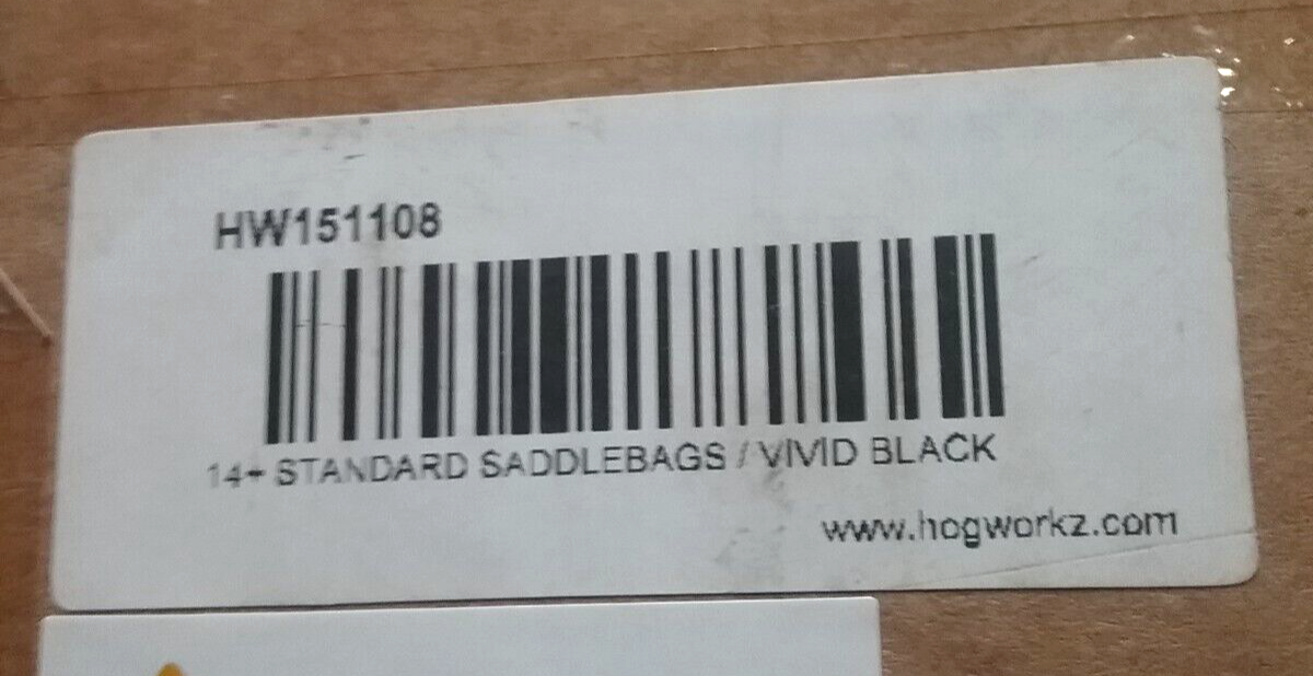 NEW HOGWORKZ HW151101 UNPAINTED STANDARD SADDLEBAGS FOR HARLEY TOURING '14-'22