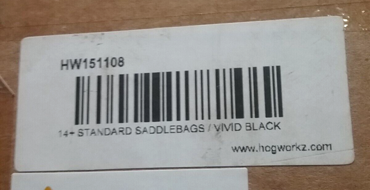 NEW HOGWORKZ HW151101 UNPAINTED STANDARD SADDLEBAGS FOR HARLEY TOURING '14-'22