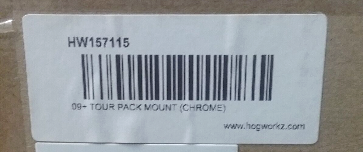 NEW HOGWORKZ HW157115 CHROME TWO-UP TOUR PAK MOUNT FOR HARLEY TOURING 2009-22