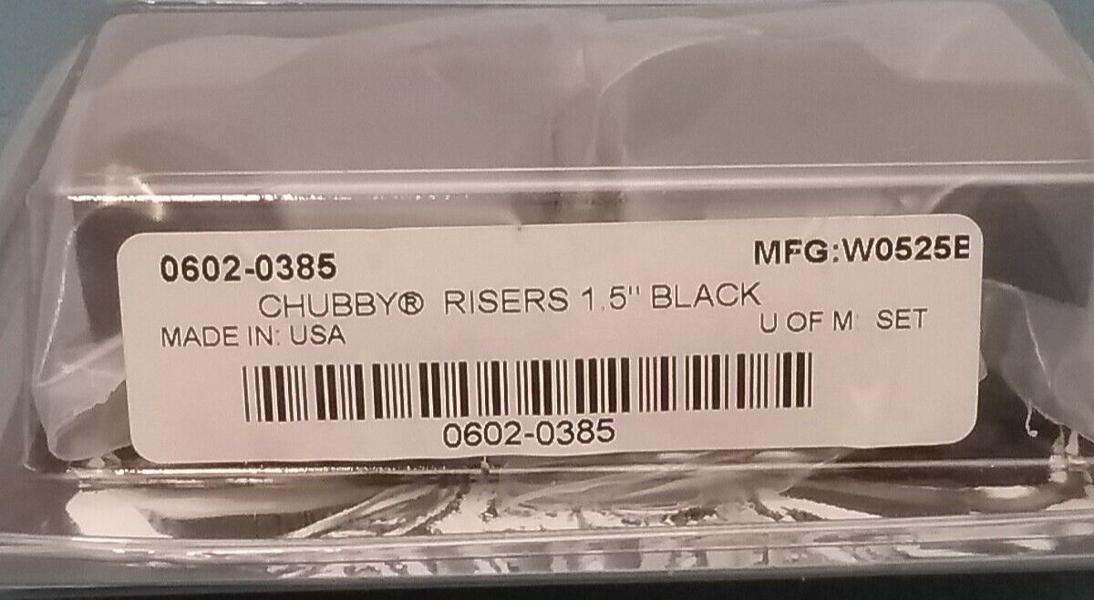 NEW WILD 1 WO525B CHUBBY RISERS 1 1/4 INCH RISE 1 INCH CLAMP
