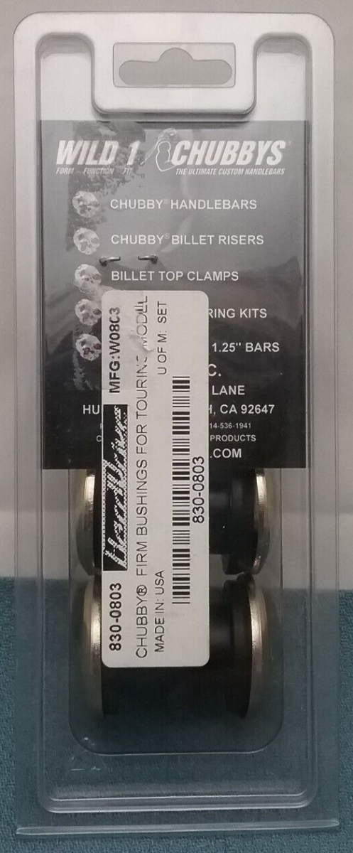 NEW WILD 1 W0803 FIRM BUSHINGS FOR HARLEY DAVIDSON TOURING MODELS