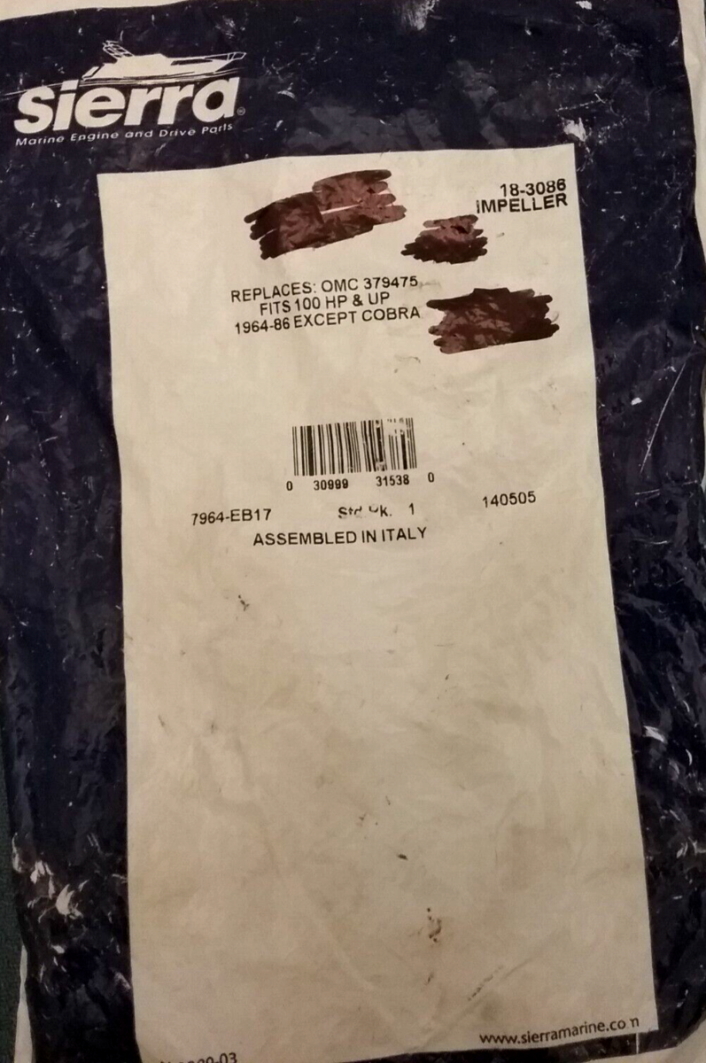 NEW SIERRA 18-3086 IMPELLER Cobra Yamaha Volvo Sterndrive
