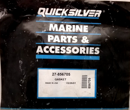 NEW QUICKSILVER 27-856705 GASKET MERCURY 3.7L 1983-1989