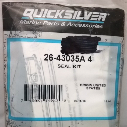 NEW QUICKSILVER 26-43035A4 LOWER UNIT SEAL KIT MERCURY FORCE MARINER 50-120HP