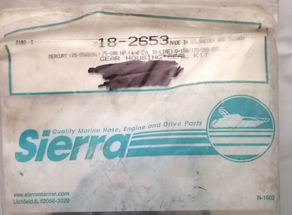 NEW SIERRA 18-2653 GEAR HOUSING SEAL KIT Mercury Mariner 75-175HP 1976-1988