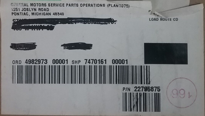 NEW GENUINE GM 22796875 COIL SPRING - FRONT