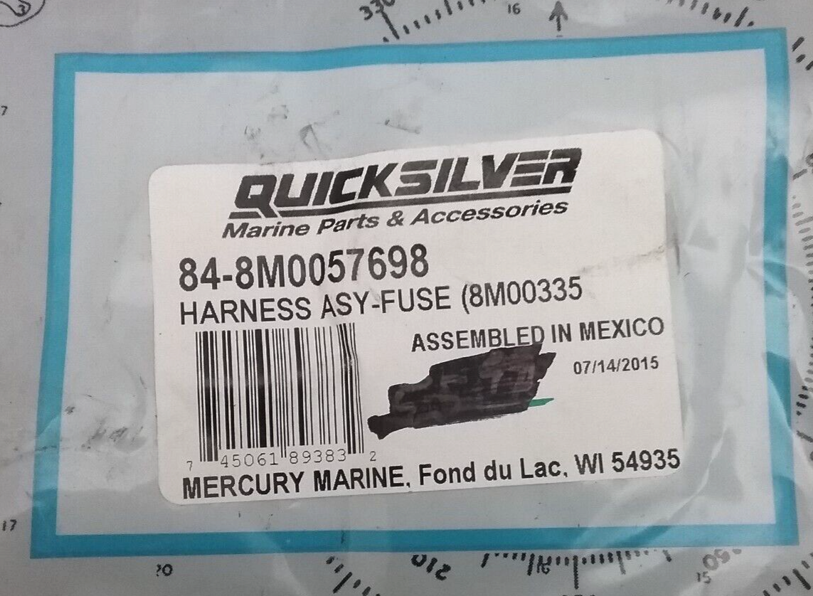 NEW QUICKSILVER 84-8M0057698 FUSED HARNESS MARINER OUTBOARD 135-150HP