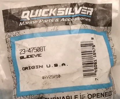 NEW QUICKSILVER 23-47508T SLEEVE  MERCRUISER 4.3L-8.8L