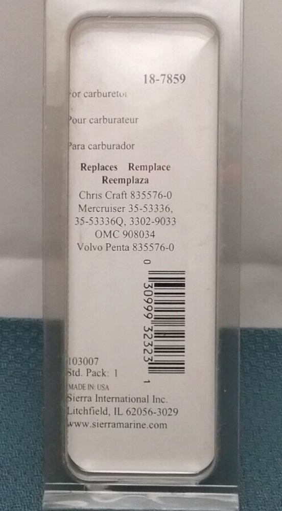 NEW SIERRA 18-7859 MRC CARB FUEL FILTER MERCRUISER UP TO 400HP