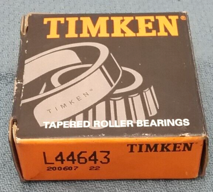 NEW TIMKEN L44643 Tapered Roller Bearing