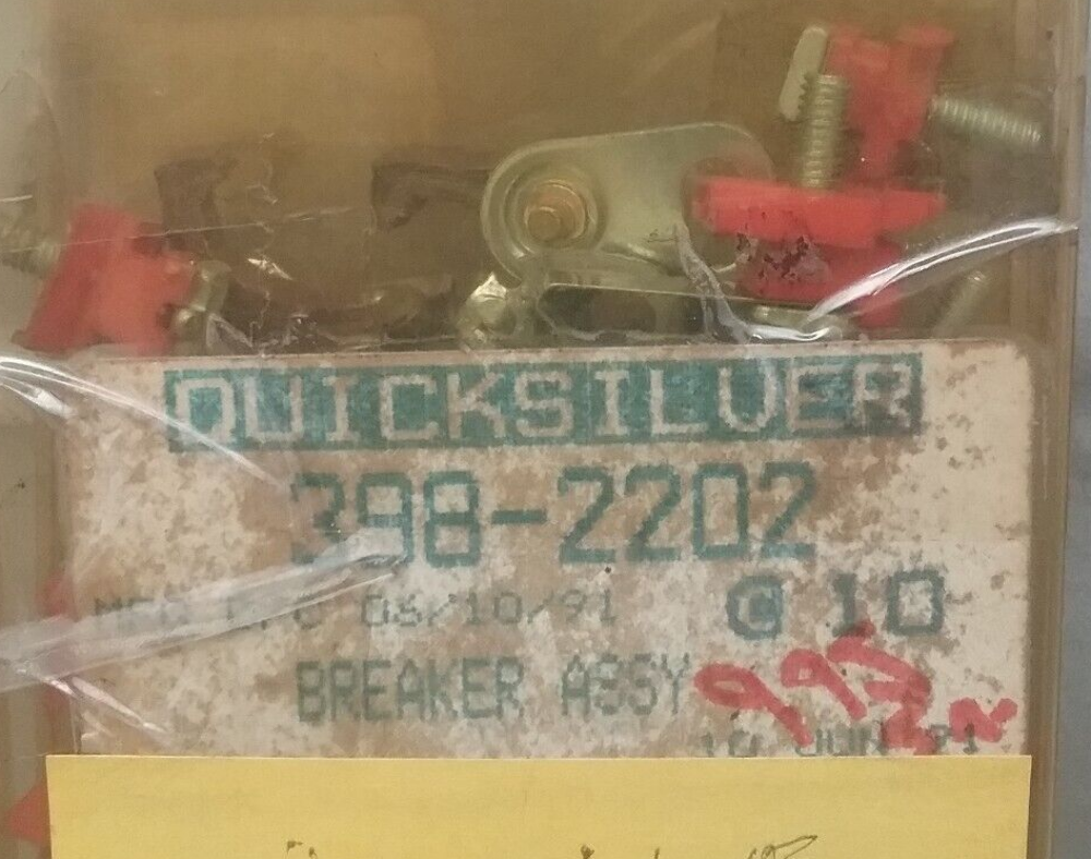 NEW QUICKSILVER 398-2202 BREAKER ASY MERCURY OUTBOARDS STATOR PLATE 4 6 9.8 40HP
