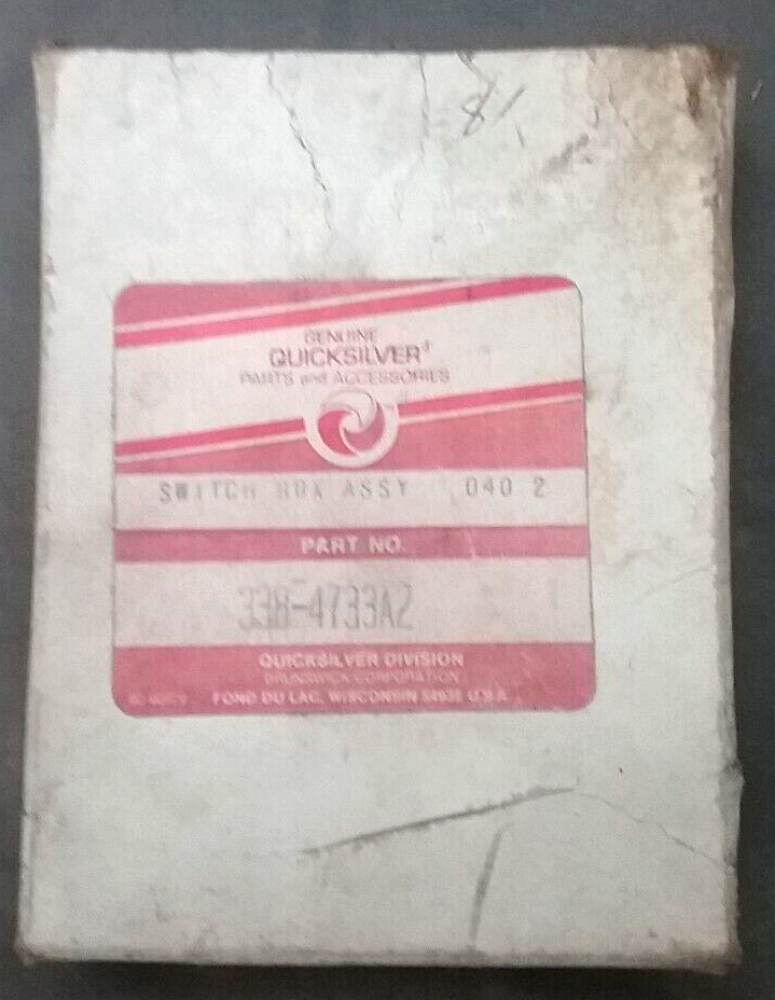NEW QUICKSILVER 338-4733A2 SWITCH BOX ASSEMBLY MERCURY 40HP IGNITION