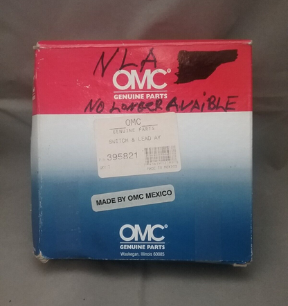 NEW OMC 395821 SWITCH AND LEAD ASSEMBLY JOHNSON EVINRUDE TRIM CONTROL