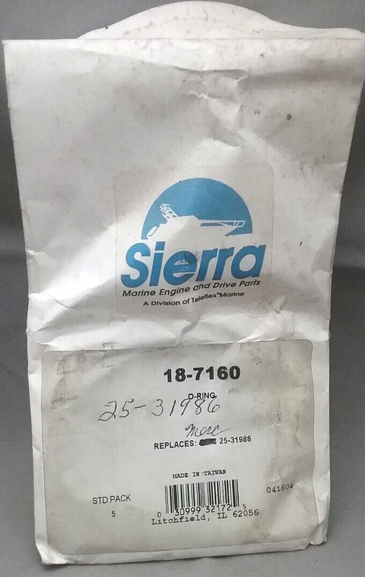 QTY2 NEW SIERRA 18-7160 O-RING MERCURY AND MERCRUISER 40 50 60 70HP ENGINES