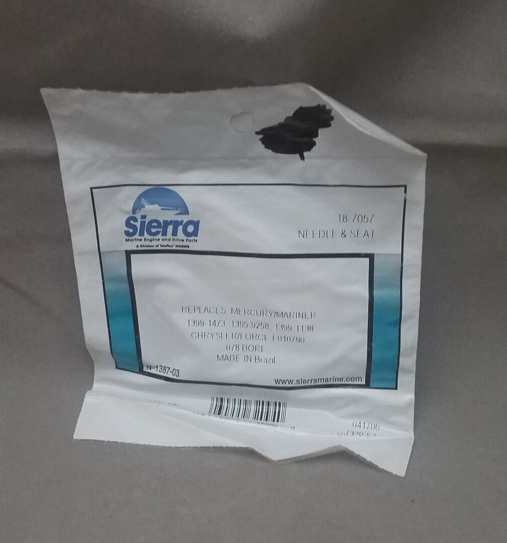 NEW SIERRA 18-7057 NEEDLE &SEAT MERCURY/CHRYSLER/FORCE 4 4.5 7 50HP