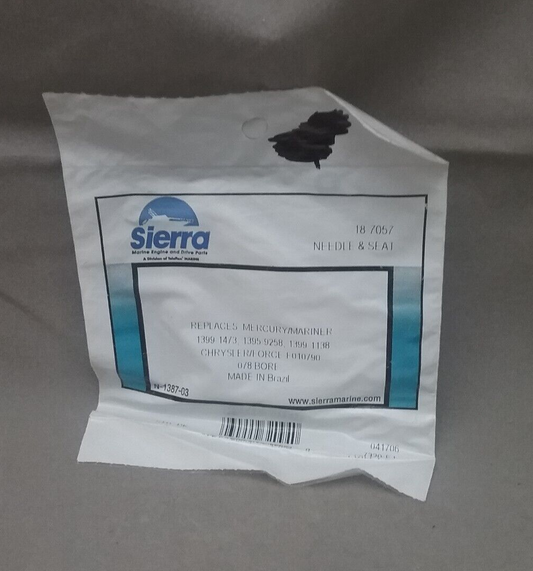 NEW SIERRA 18-7057 NEEDLE &SEAT MERCURY/CHRYSLER/FORCE 4 4.5 7 50HP