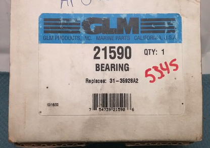 NEW GLM 21590 GEAR HOUSING BEARING MERCRUISER MARINER FORCE  3.0L