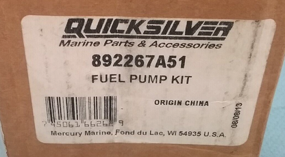 NEW QUICKSILVER 892267A51 FUEL PUMP KIT MERCURY Mariner OUTBOARD 30-60HP