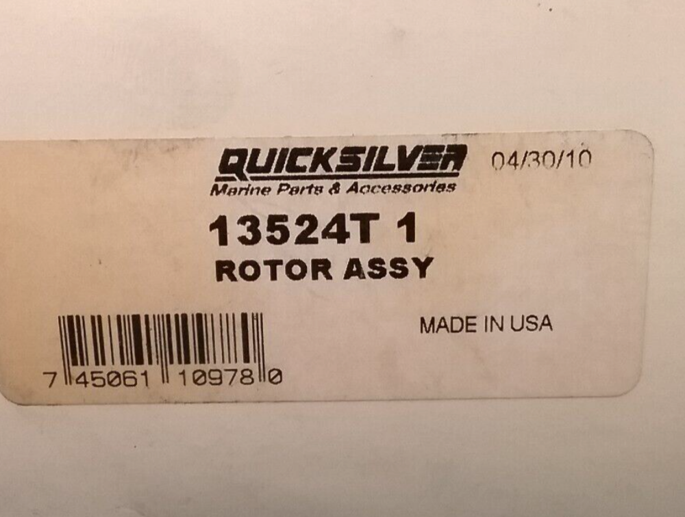 NEW QUICKSILVER 13524T1 WHEEL ROTOR MERCRUISER STERNDRIVE 5.0L-8.8L