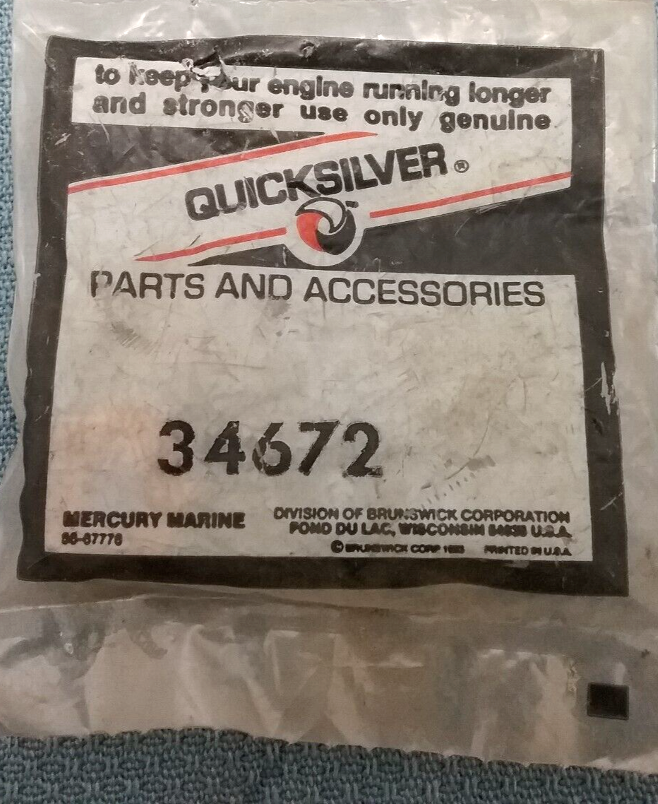 NEW QUICKSILVER 34672 CAM ROLLER MERCURY MARINER OUTBOARD 70-140HP
