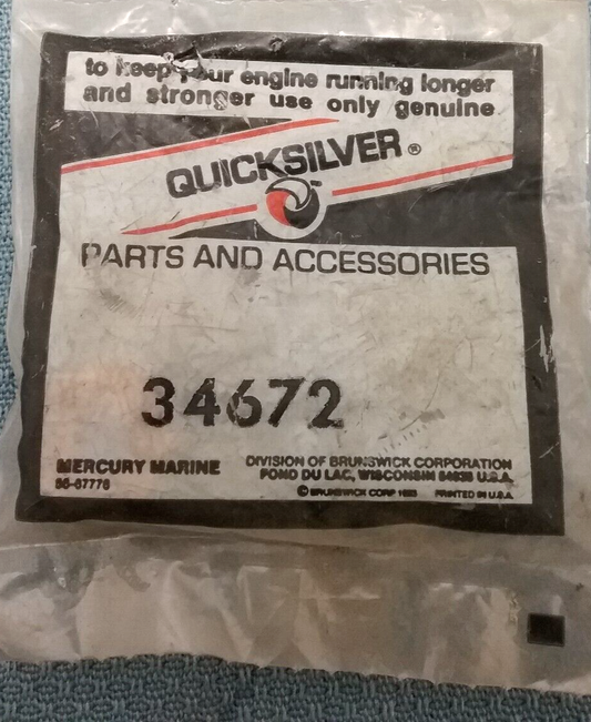 NEW QUICKSILVER 34672 CAM ROLLER MERCURY MARINER OUTBOARD 70-140HP