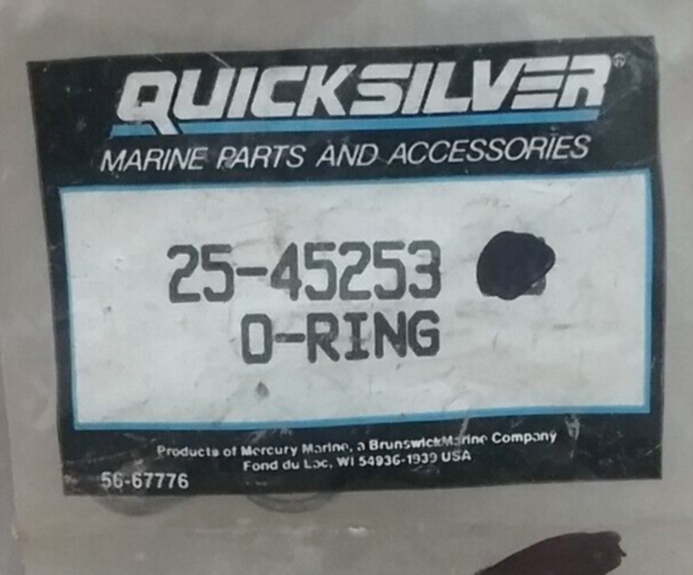 QTY2 NEW MERCURY 25-45253 O-RING MERCRUISER ZUES POD DRIVE