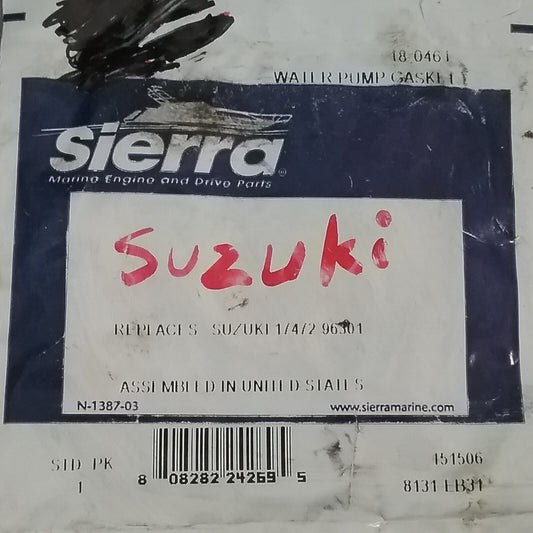 NEW SIERRA 18-0461 GASKET,PUMP CAS Suzuki 17472-96304 Outboard 40-60HP