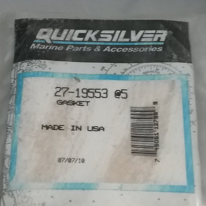 QTY5 NEW QUICKSILVER 27-19553 GASKET Mariner Outboard 35-70HP