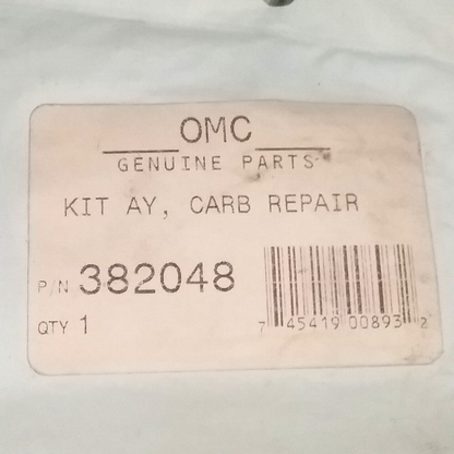 NEW Evinrude Johnson OMC 382048 CARB REP KIT Evinrude Johnson OUTBOARD IN BOARD