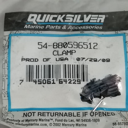 NEW QUICKSILVER 54-880596512 CLAMP Mercury Outboard 80-250HP