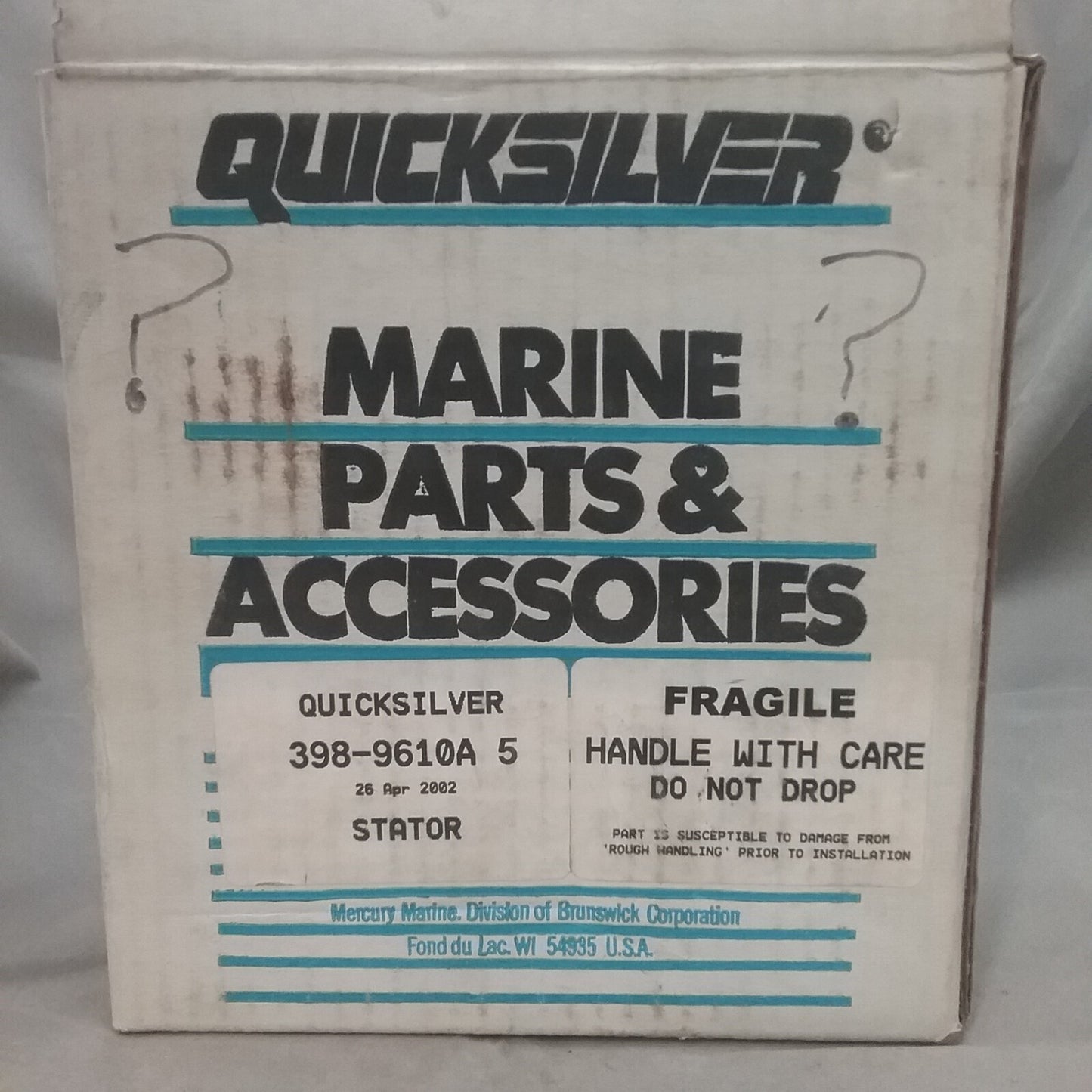 NEW QUICKSILVER 398-9610A5 STATOR MERCURY 135 150 175 200HP