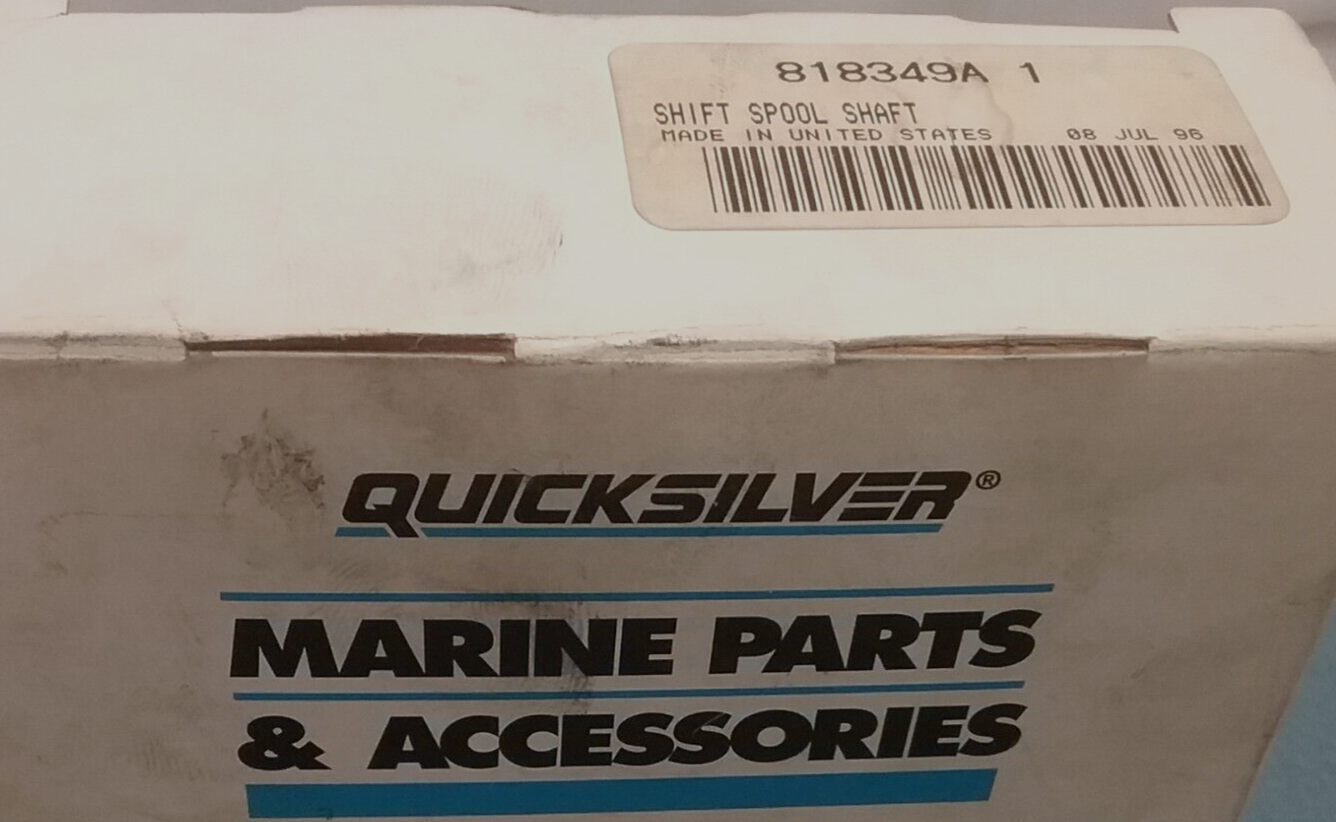 NEW QUICKSILVER 818349A1 SPOOL/SHAFT ASSY Mercruiser Sterndrive Outdrives ALPHA