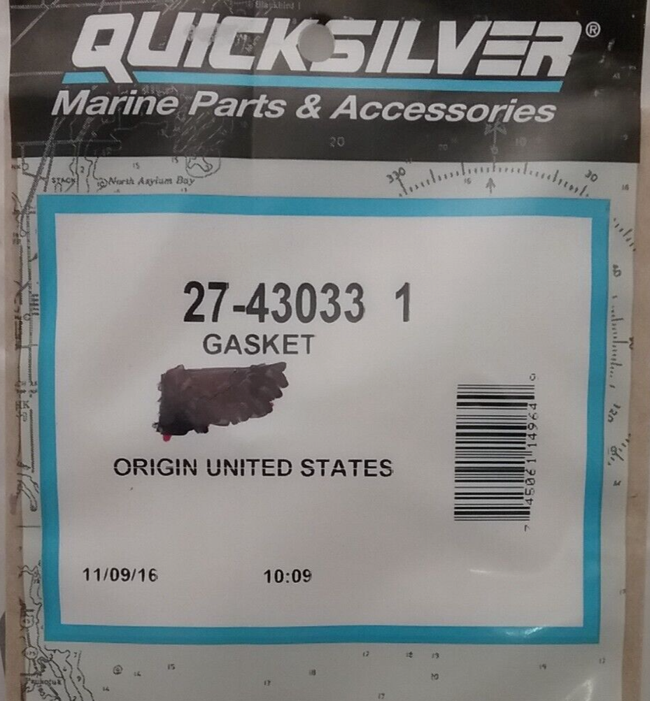 NEW QUICKSILVER 27-430331 GASKET Mercruiser Mercury Sportjet FORCE