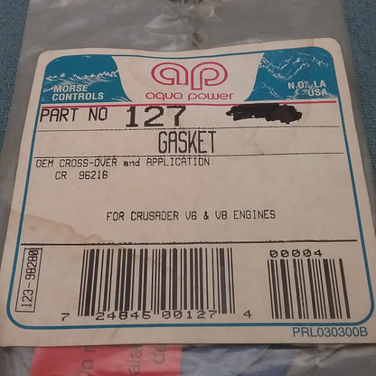 NEW AQUA POWER 127 GASKET,WATER INLET EXH MANIF SIERRA 18-0306-1 Crusader  96216