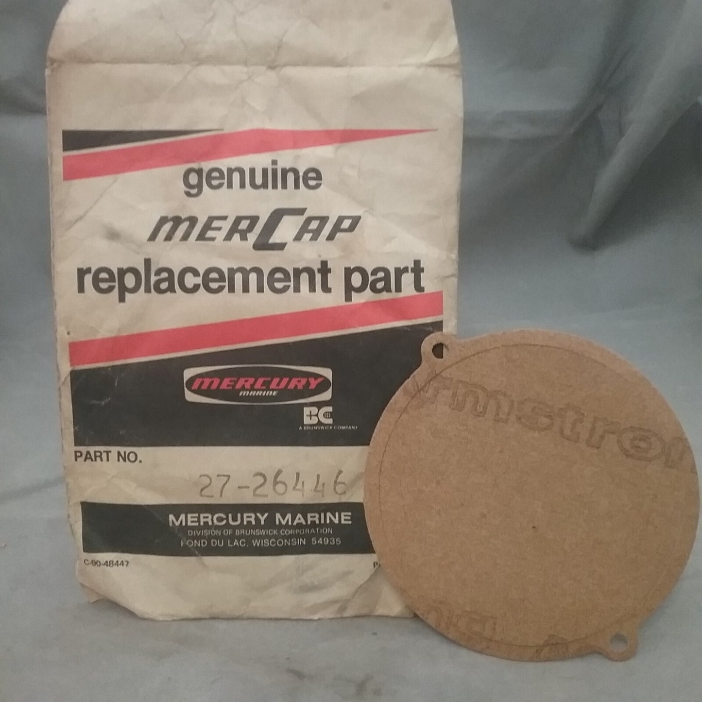 QTY2 NEW GENUINE MERCURY 27-26446 GASKET DISTRIBUTOR MERCURY 60 70 80HP