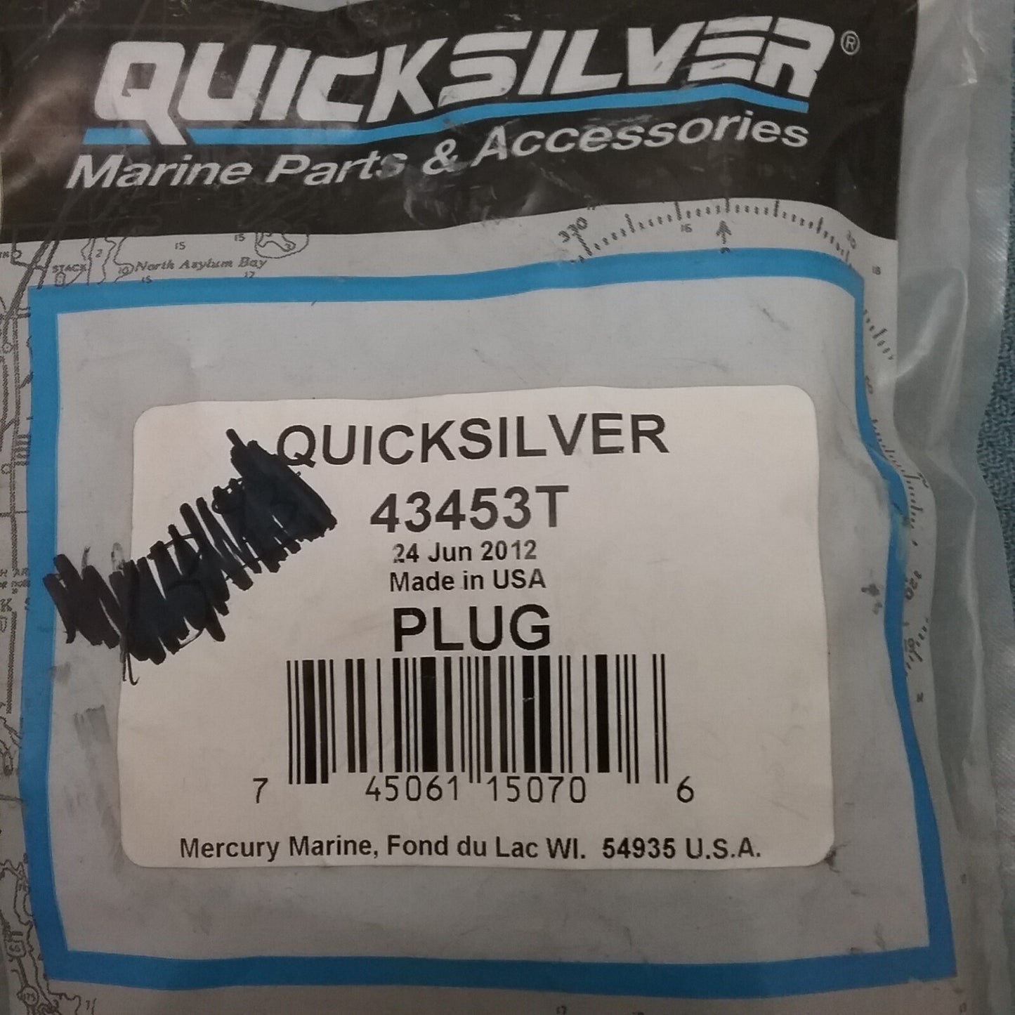 NEW QUICKSILVER 43453T PLUG Mariner Outboard 150-200HP