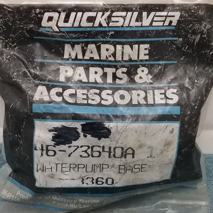 NEW QUICKSILVER 46-73640A1 WATER PUMP BASE ASSY Mercury Outboard 40-70HP