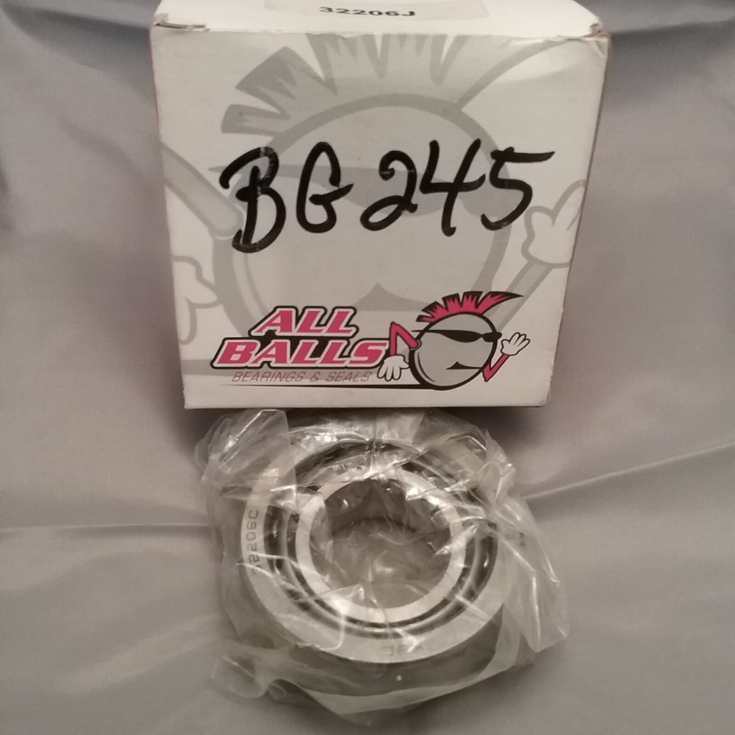 NEW ALL BALLS 32206J Ball Bearing I.D. x O.D. x Width: 30 x 62 x 20.5
