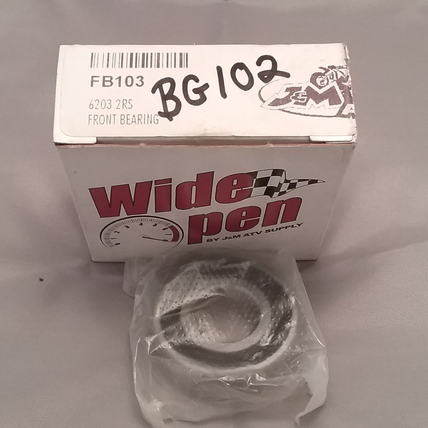 NEW WIDE OPEN FB103 FRONT BEARING 6203 2RS UNIVERSAL PART