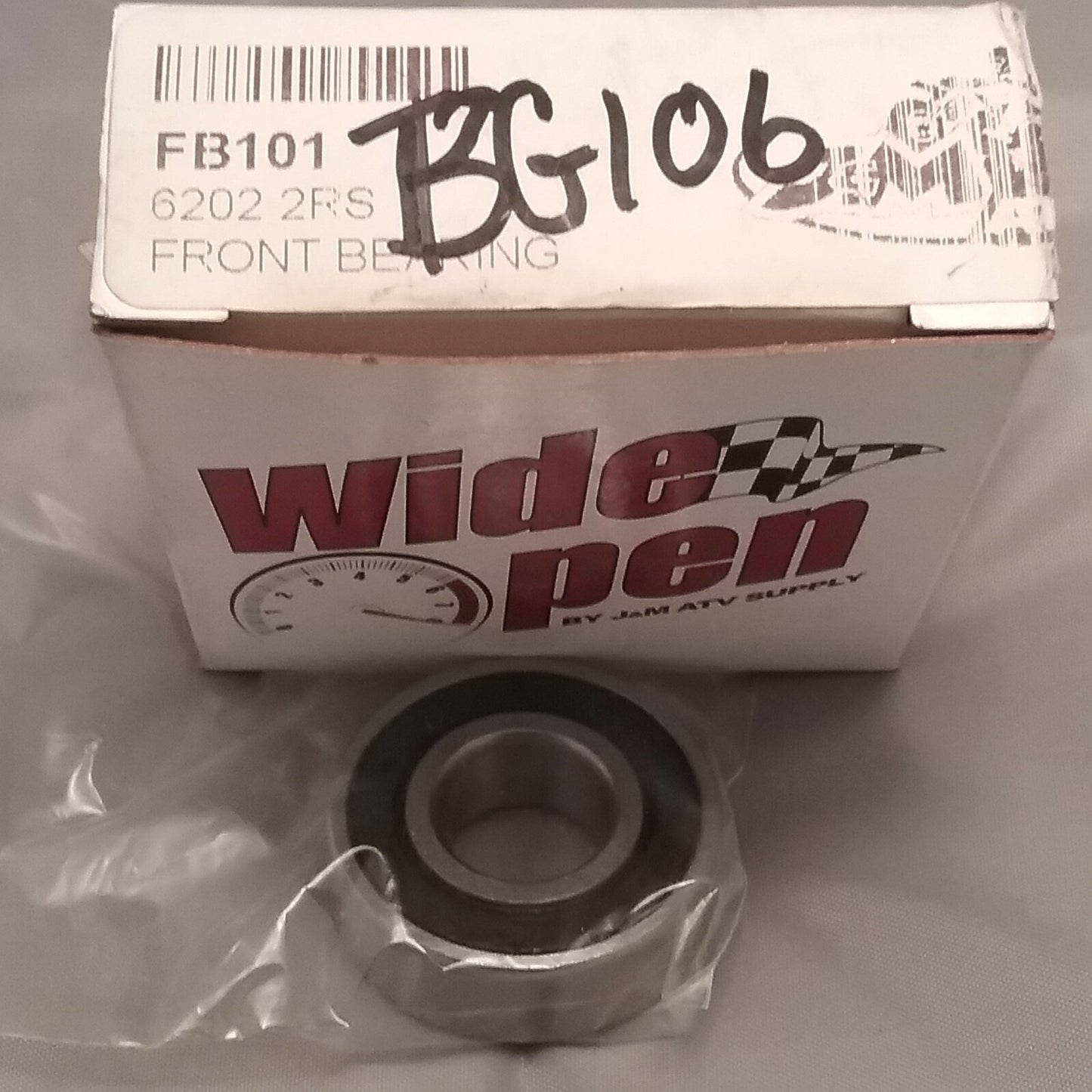 NEW WIDE OPEN FB101 FRONT BEARING 6202-2RS UNIVERSAL PART