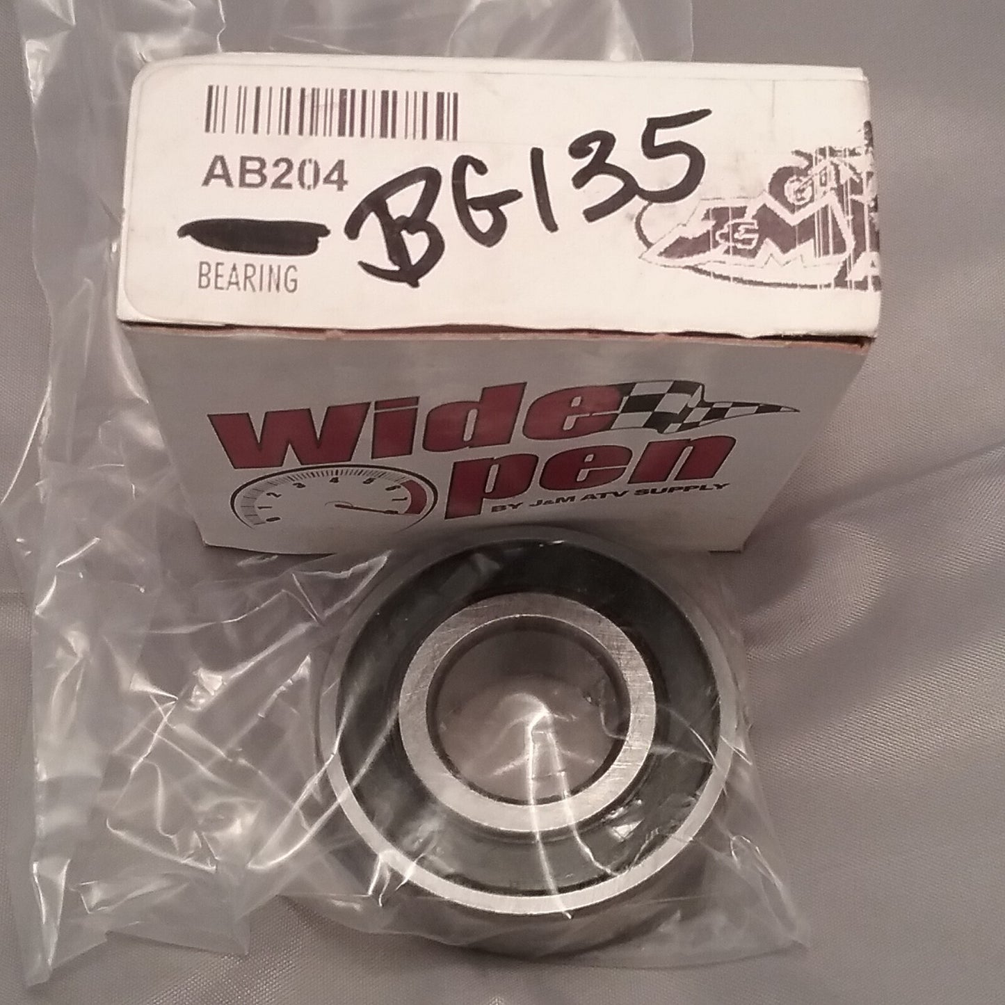 NEW WIDE OPEN AB204 BEARING 6204 2RS UNIVERSAL PART