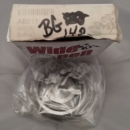 NEW WIDE OPEN AB211 SEALED BEARING 6303 2RS UNIVERSAL PART