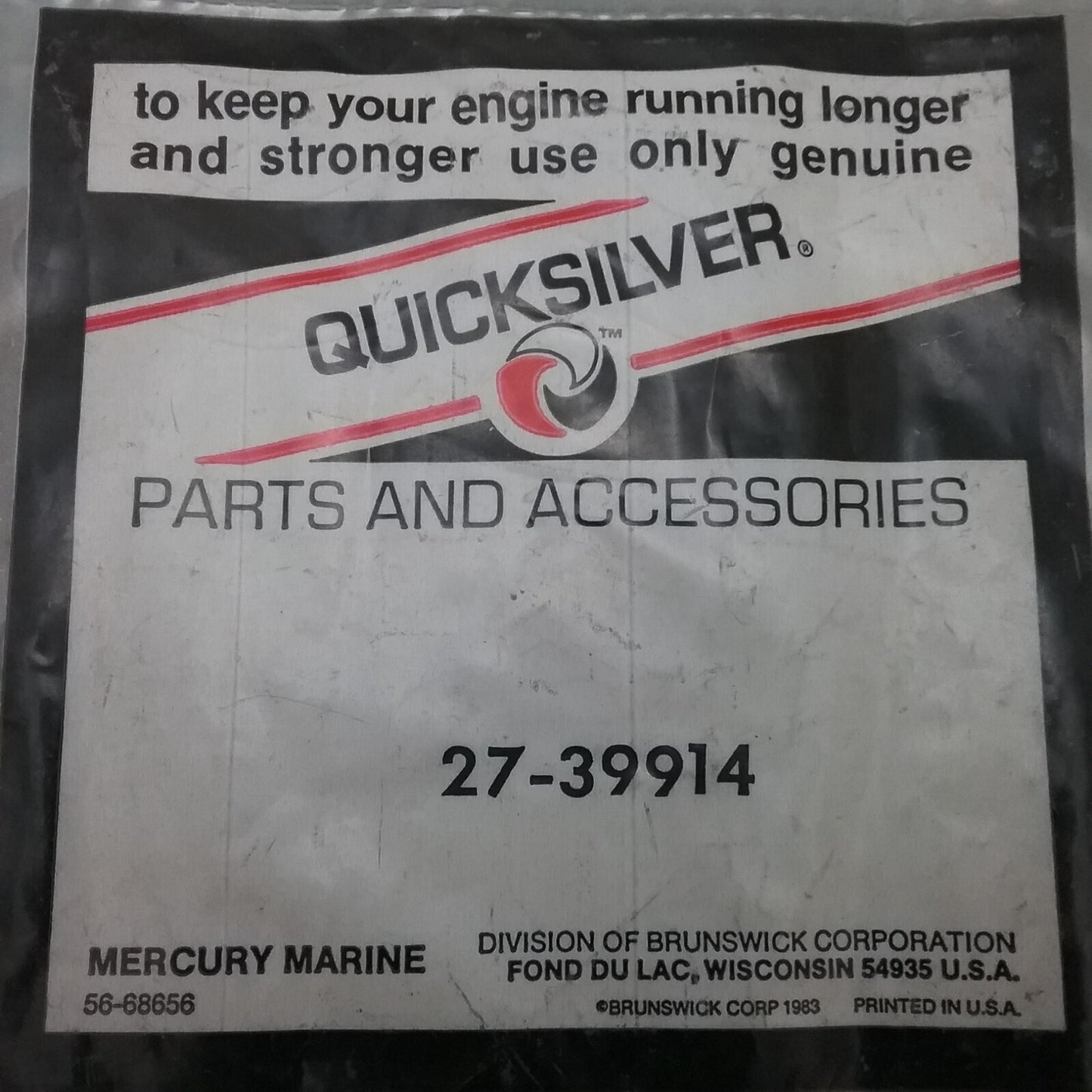 NEW QUICKSILVER 27-39914 Thermostat Container Gasket Mercury-Mercruiser