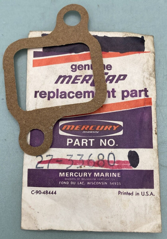 QTY 2 NEW MERCURY QUICKSILVER 27-33680 GASKET HSNG EXHAUST ELBOW MANI 181 CID