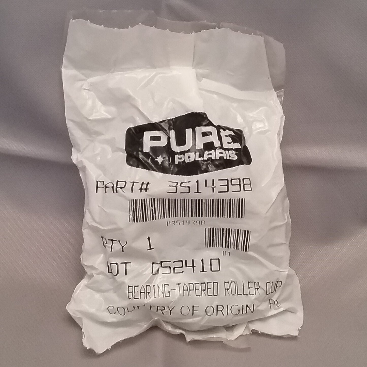 NEW GENUINE POLARIS 3514398 BEARING, TAPERED ROLLER CUP Magnum 03-06
