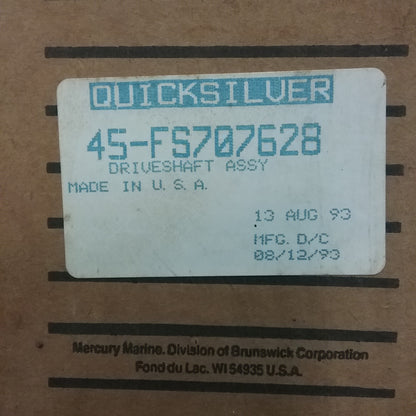 NEW QUICKSILVER 45-FS707628 DRIVESHAFT ASSY Force Outboard 90-120HP